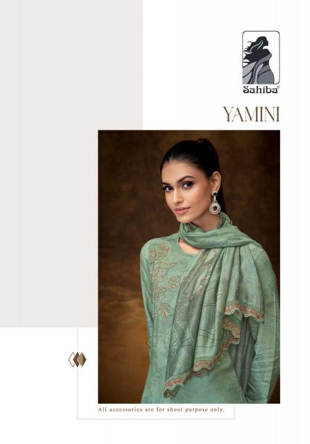 Sahiba Yamini Digital Print Embroidery Salwar Kameez Wholesale Catalog