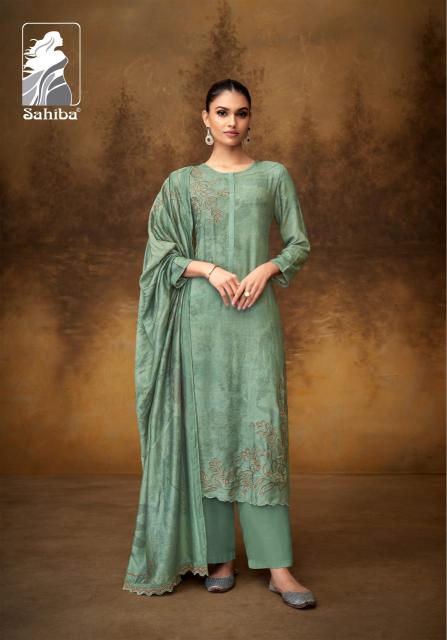 Sahiba Yamini Digital Print Embroidery Salwar Kameez Wholesale Catalog