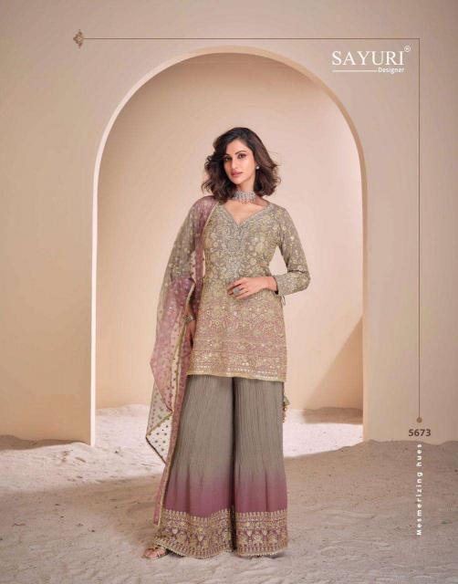 Sayuri Aayna Real Gerogette Salwar Kameez Wholesale Catalog