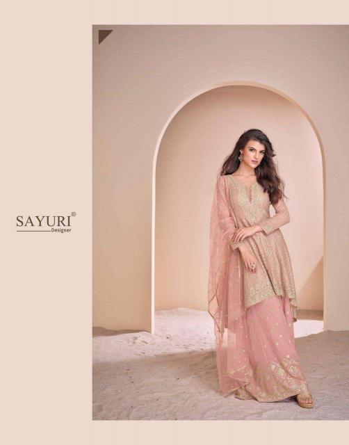 Sayuri Aayna Real Gerogette Salwar Kameez Wholesale Catalog