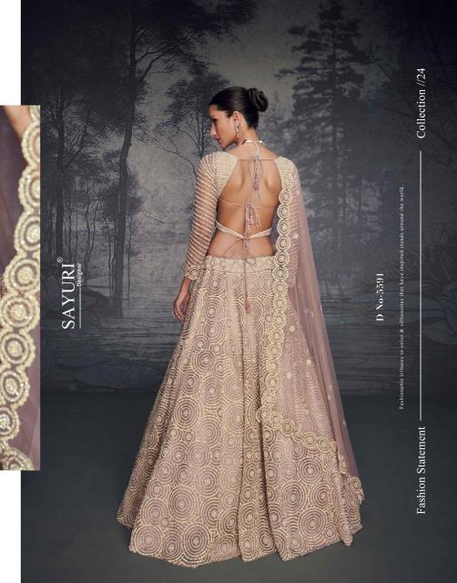 Sayuri Glamour Pure Net Fully Embroidered buy lehenga online wholesale