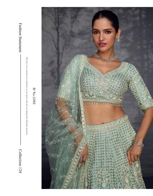 Sayuri Glamour Pure Net Fully Embroidered buy lehenga online wholesale