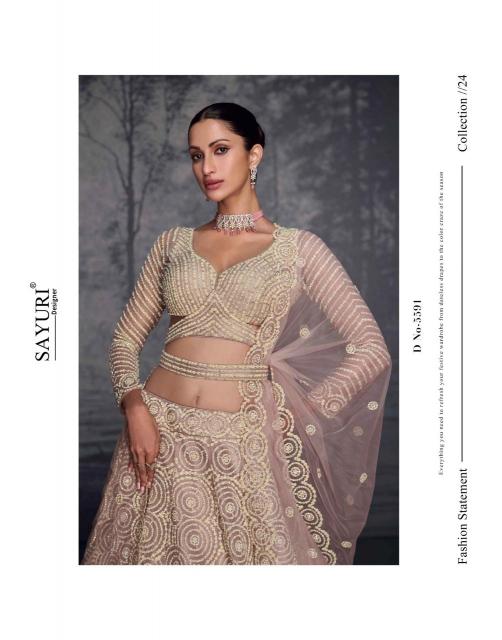 Sayuri Glamour Pure Net Fully Embroidered buy lehenga online wholesale