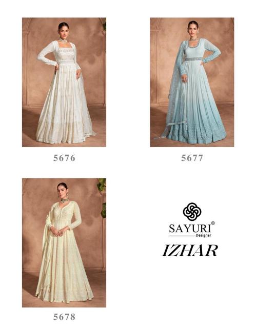 Sayuri Izhar Designer georgette Gown kurtis india