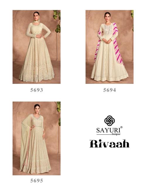 Sayuri Rivaah white long kurtis online india