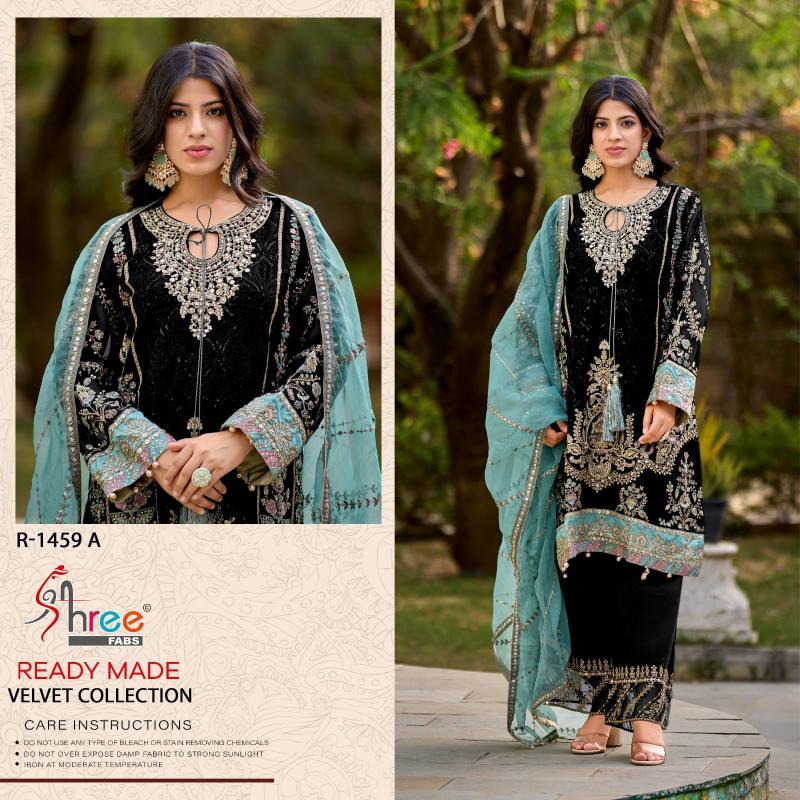 Shree Fabs 1459 velvet Pakistani Suit Wholesale Catalog