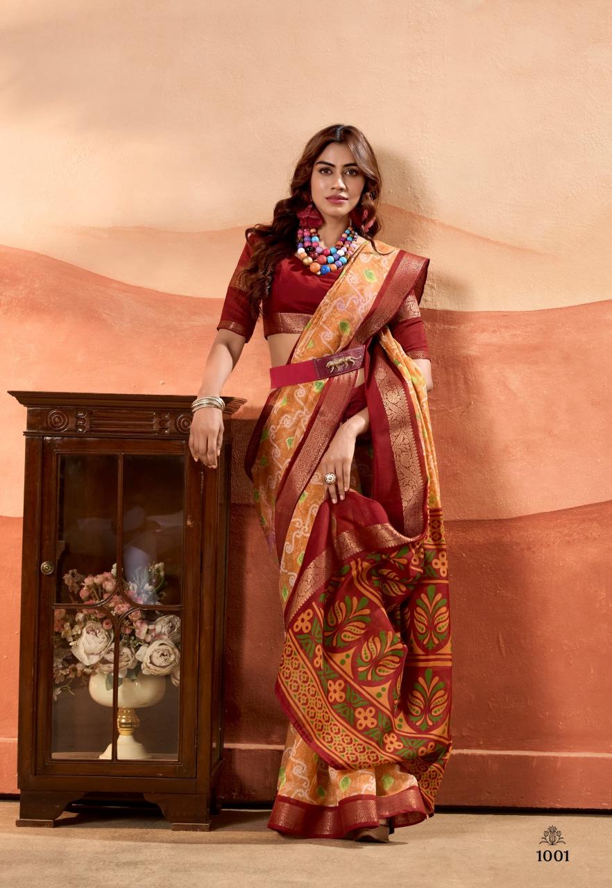 Sr Prachi Soft Cotton printed sarees online shopping india