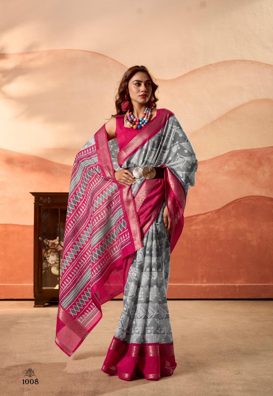 Sr Prachi Soft Cotton printed sarees online shopping india