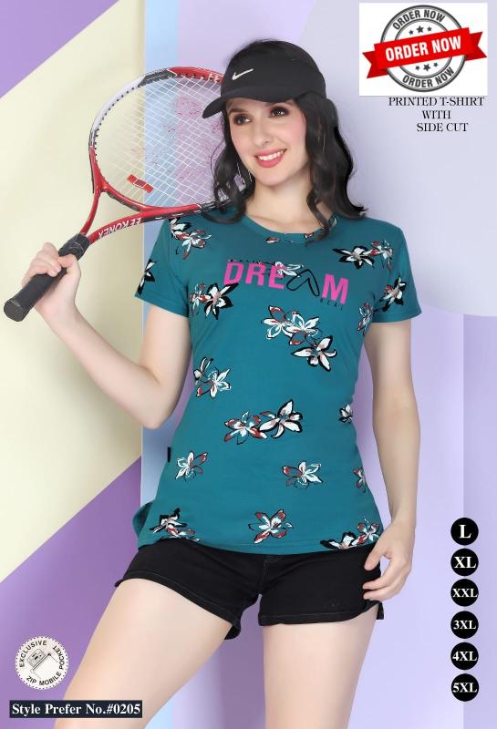 SUMMER SPECIAL VOL.#AT0205 Ladies Night T Shirt Wholesale catalog