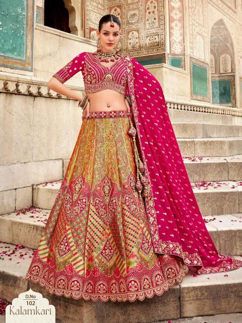 Surshyam Kalamkari designer lehenga choli at wholesale price