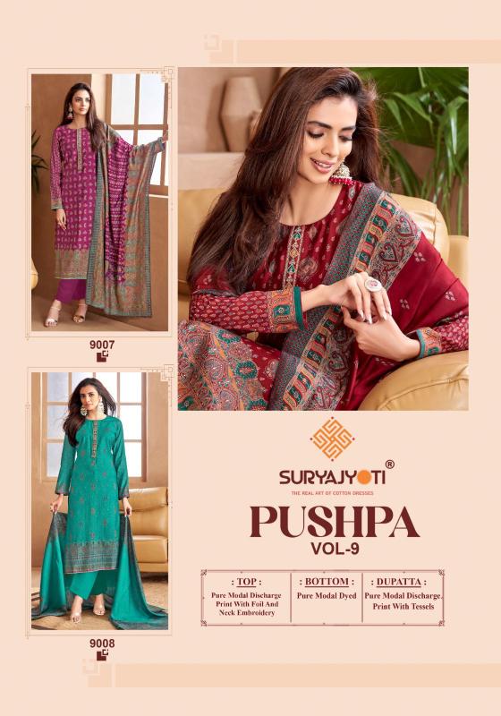 Surya Jyoti Pushpa Vol-09 – Dress Material - Wholesale Catalog