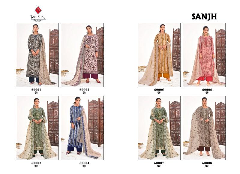 Tanishk Sanjh Pure cotton print Salawar Kameez Wholesale Catalog