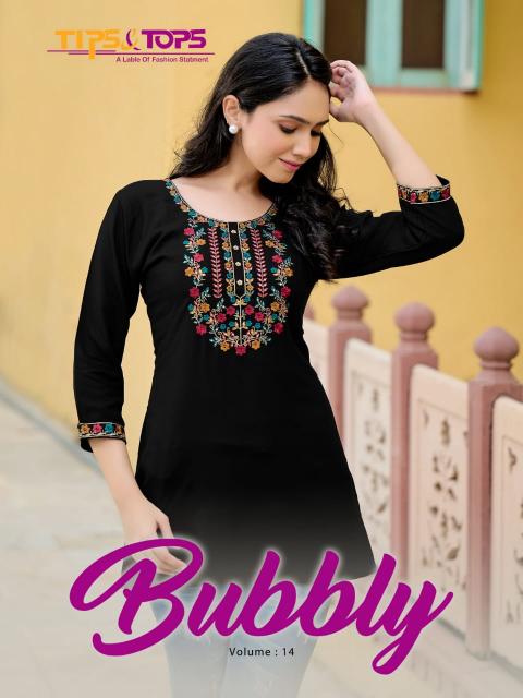 Tips & Tops Bubbly Vol 14 short kurtis for patiala online india