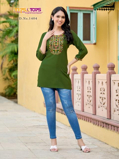 Tips & Tops Bubbly Vol 14 short kurtis for patiala online india