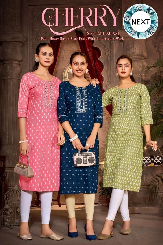 TRENDY CHERRY VOL.0.12 winter kurtis online shopping in india