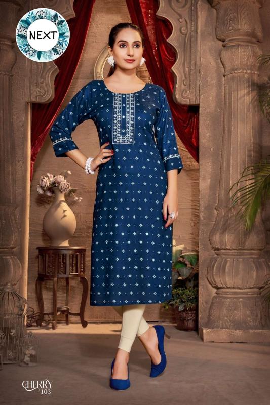 TRENDY CHERRY VOL.0.12 winter kurtis online shopping in india