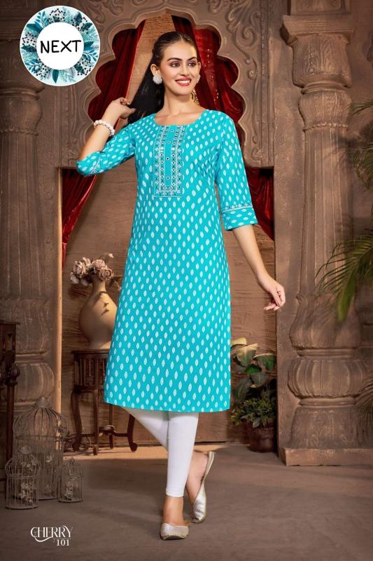 TRENDY CHERRY VOL.0.12 winter kurtis online shopping in india