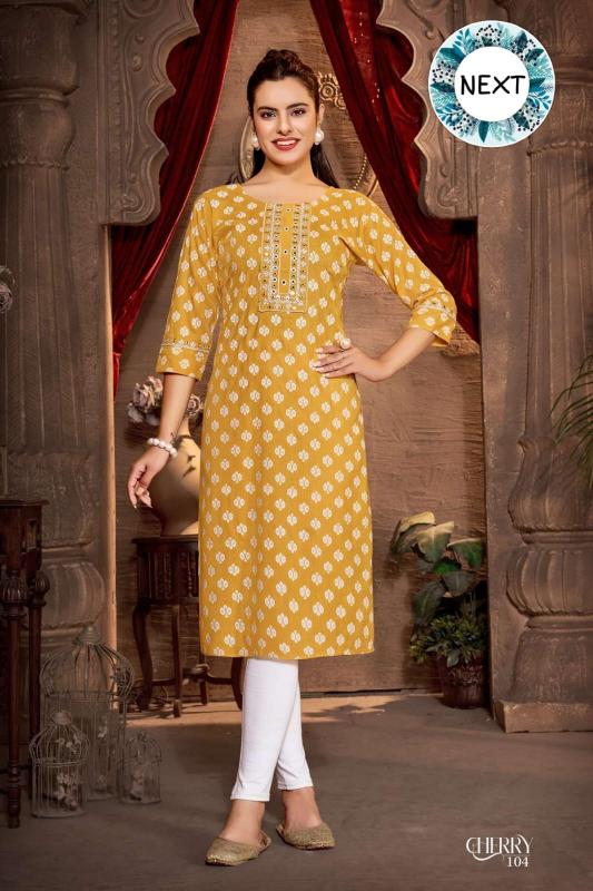 TRENDY CHERRY VOL.0.12 winter kurtis online shopping in india