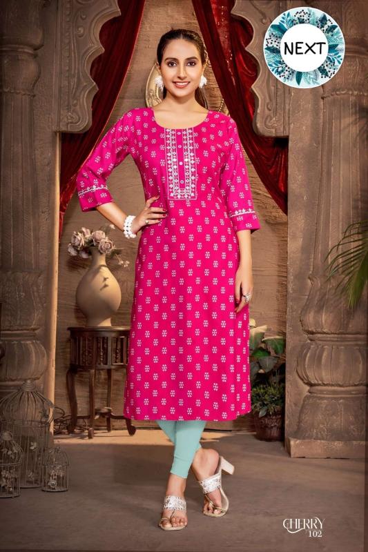 TRENDY CHERRY VOL.0.12 winter kurtis online shopping in india