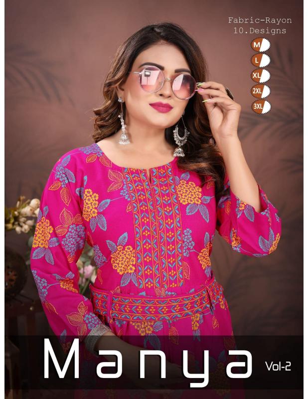 TRENDY MANYA VOL.0.2.1 kurti tops india