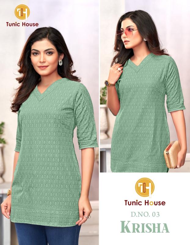 Tunic House Krisha short kurtis for skirts online india