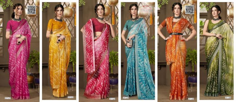 Vallabhi Alyson Vol 4 chiffon party wear sarees online india