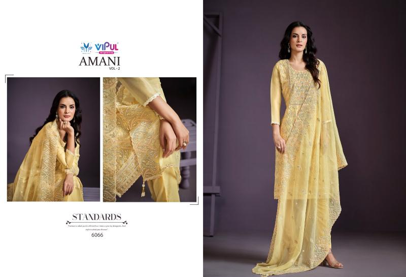 Vipul Amani Vol 2 Embroidered Salwar Suits Wholesale Catalog