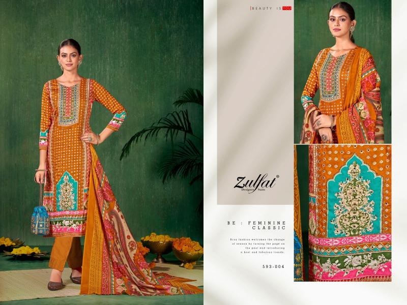 Zulfat Sangini Digital Printed wholesale dress material suppliers