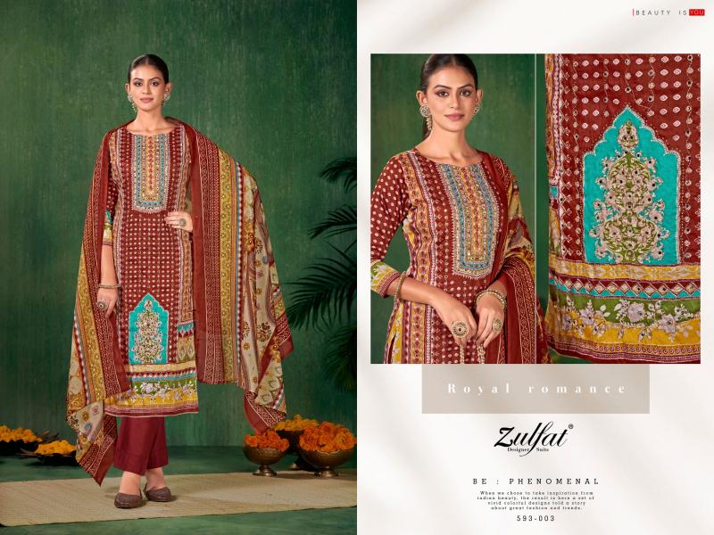 Zulfat Sangini Digital Printed wholesale dress material suppliers