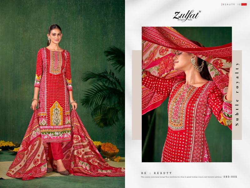 Zulfat Sangini Digital Printed wholesale dress material suppliers