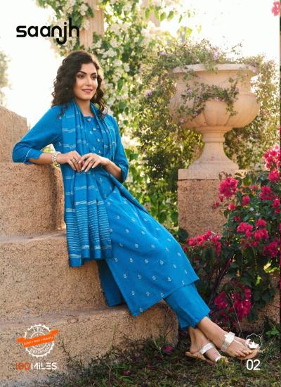 100 Miles Saanjh designer pakistani kurtis online india