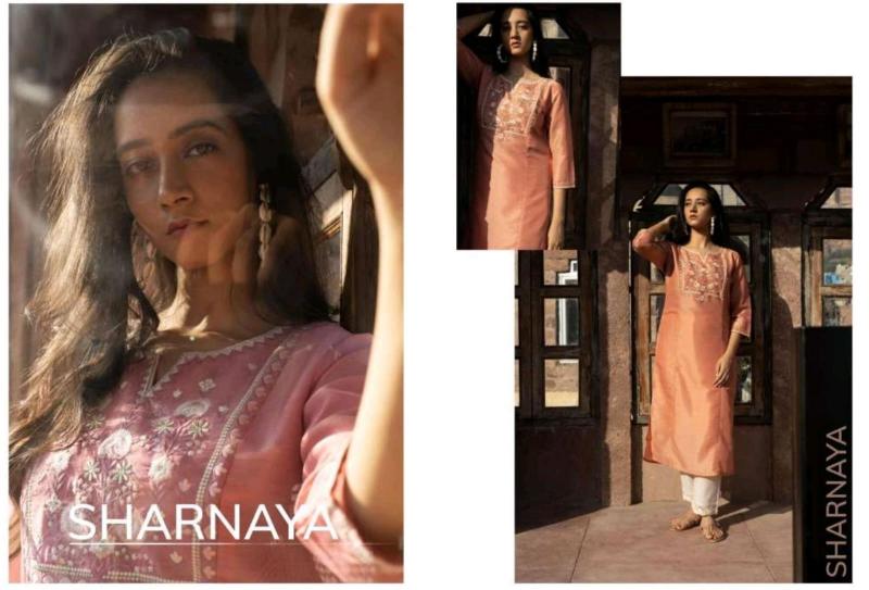 100 Miles Sharnaya Fancy Blended Embroidered designer pakistani kurtis india