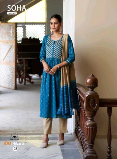 100 Miles Soha cotton kurtis india online