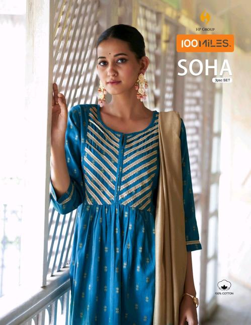 100 Miles Soha cotton kurtis india online