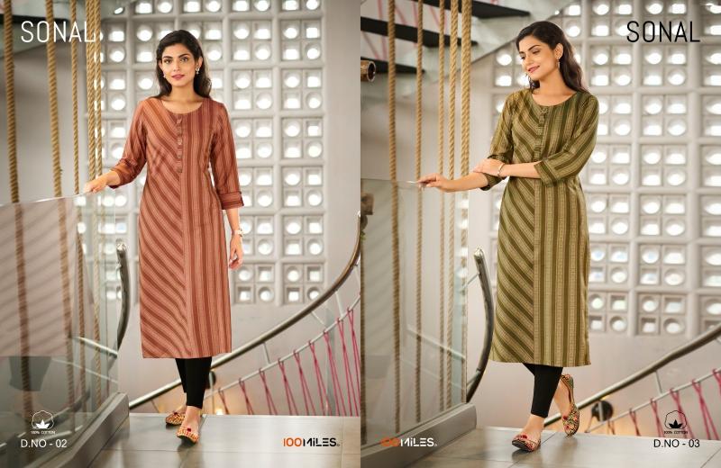 100 Miles Sonal Fancy Printed Cotton Kurti suppliers in india