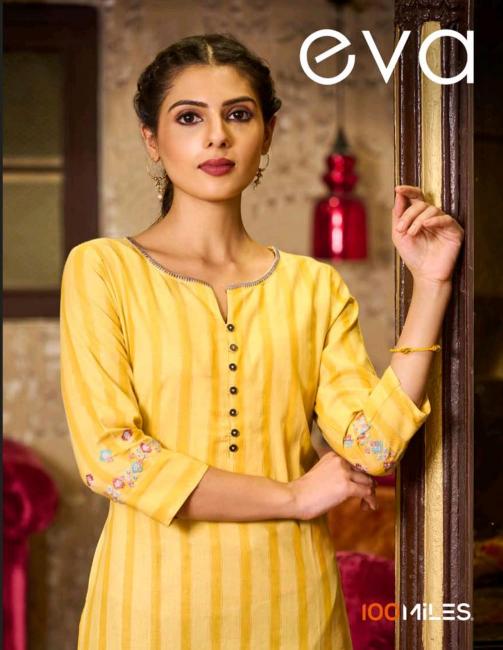 100 Miles Eva plain cotton kurtis online shopping india