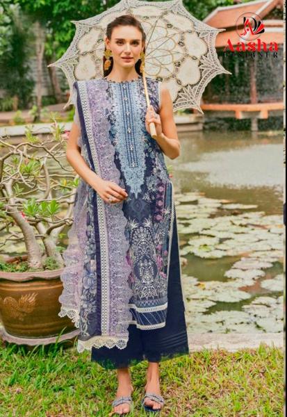 Aasha 1135 A And B Chiffon Dupatta pakistani suits online india wholesale