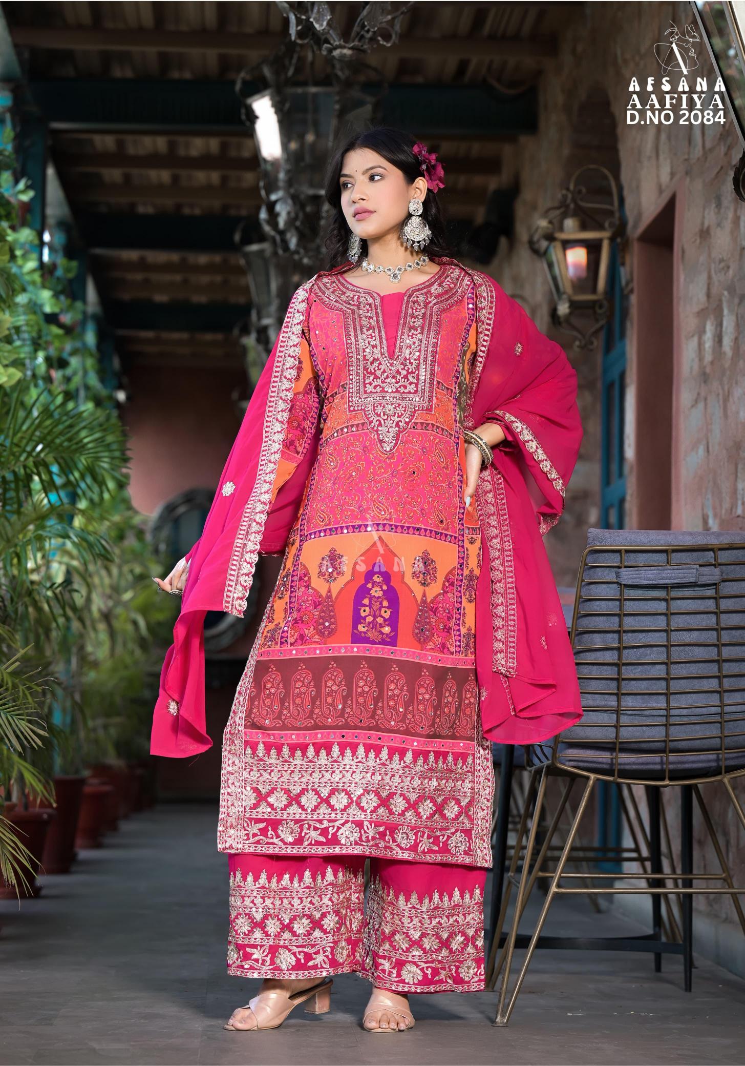 Afsana Aafiya Vol 2 2084 Pakistani suit Wholesale Catalog