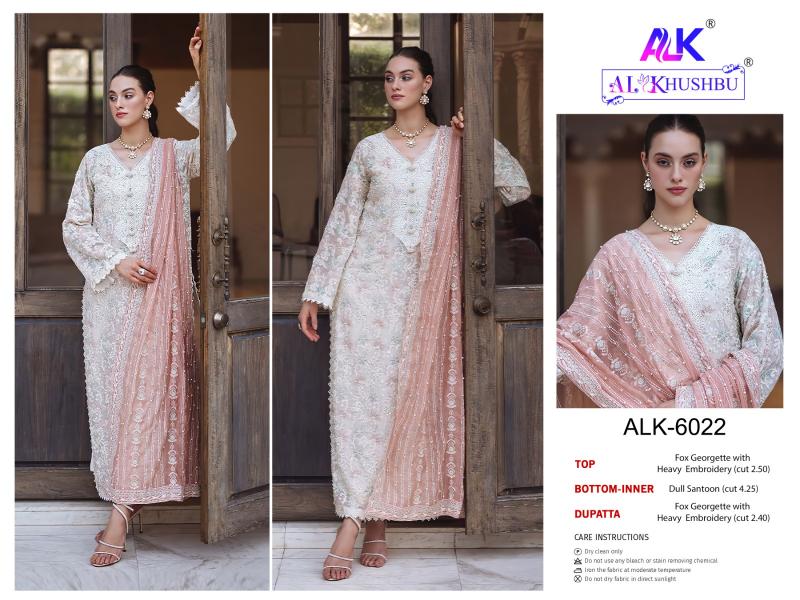 Al Khushbu 6021 To 6023 Georgette wholesale pakistani suits in delhi