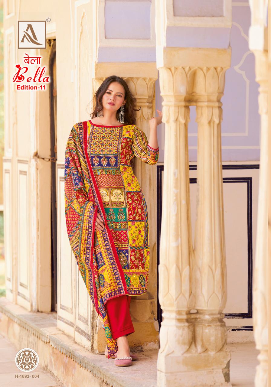 Alok Bella Vol 11 wholesale dress material dealer bengaluru karnataka 