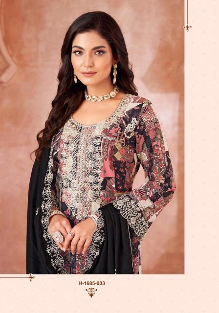 Alok Black Bunny ladies dress material wholesalers in ahmedabad