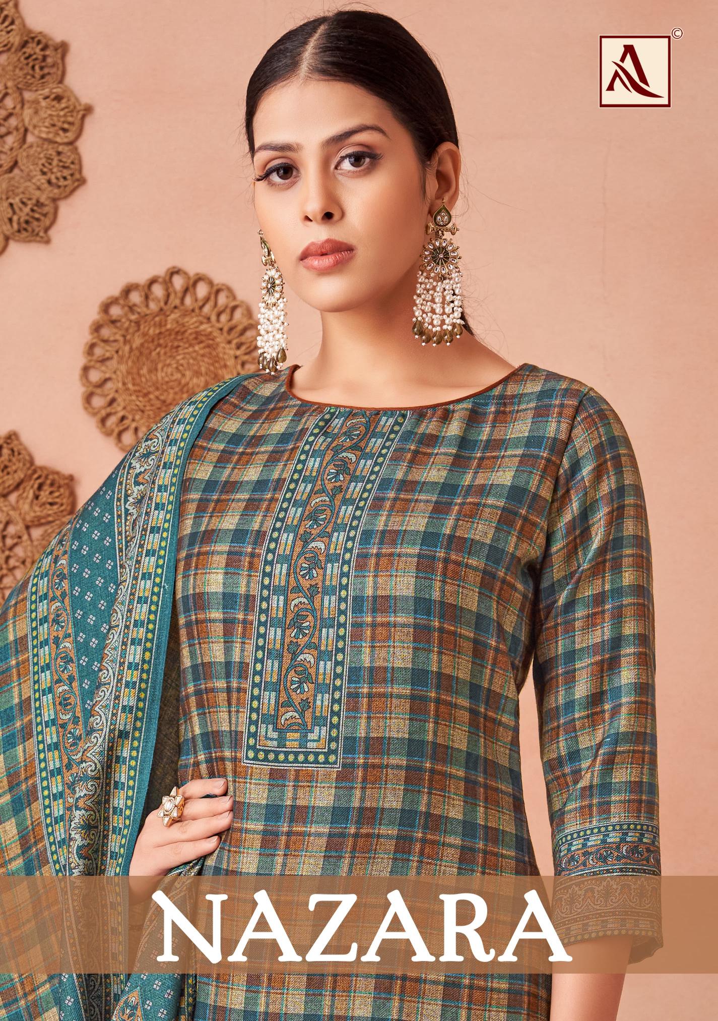 Alok Nazara ladies dress material wholesalers in delhi