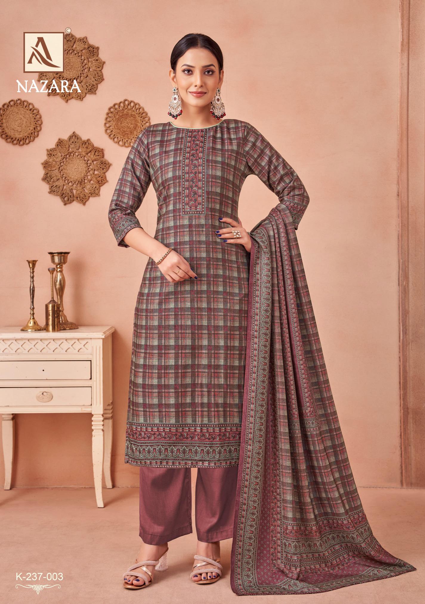 Alok Nazara ladies dress material wholesalers in delhi