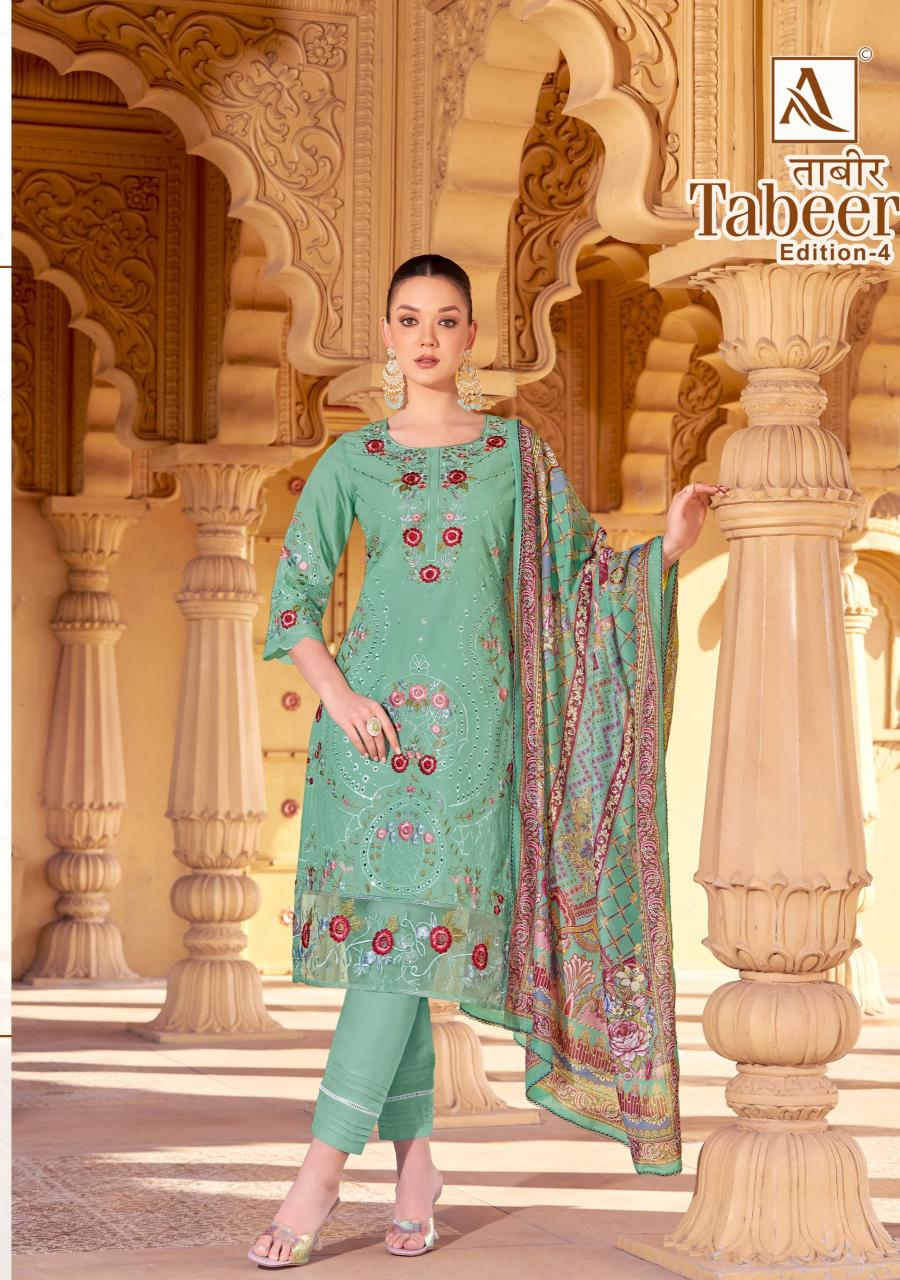 Alok Tabeer Vol 4 best dress materials wholesale