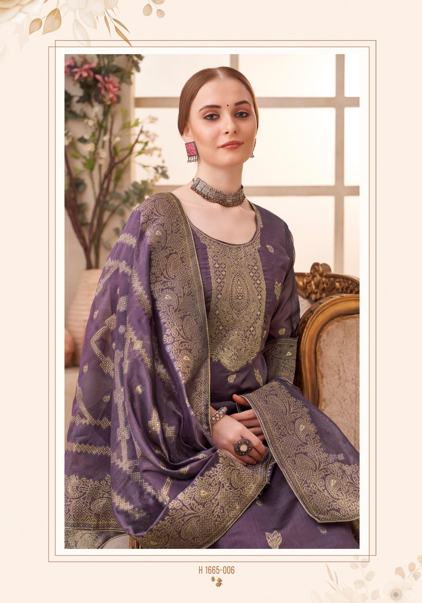 Alok Tulip Premium Weaving Jacquard Dress Material Wholesale Catalog