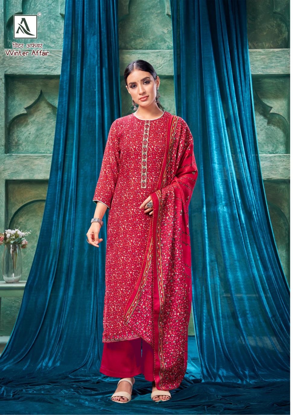 Alok Winter Affair ladies dress materials wholesale bazaar