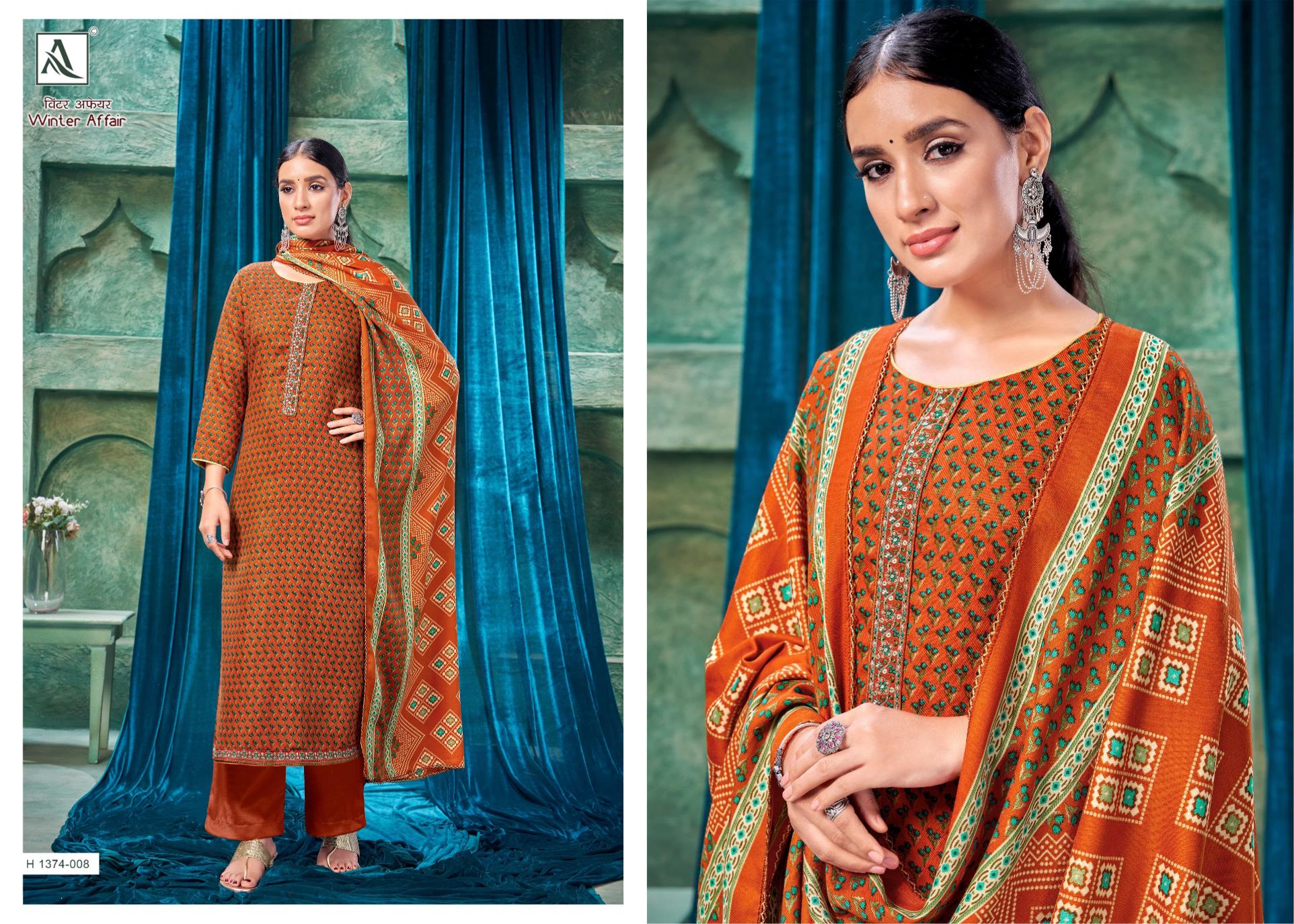 Alok Winter Affair ladies dress materials wholesale bazaar