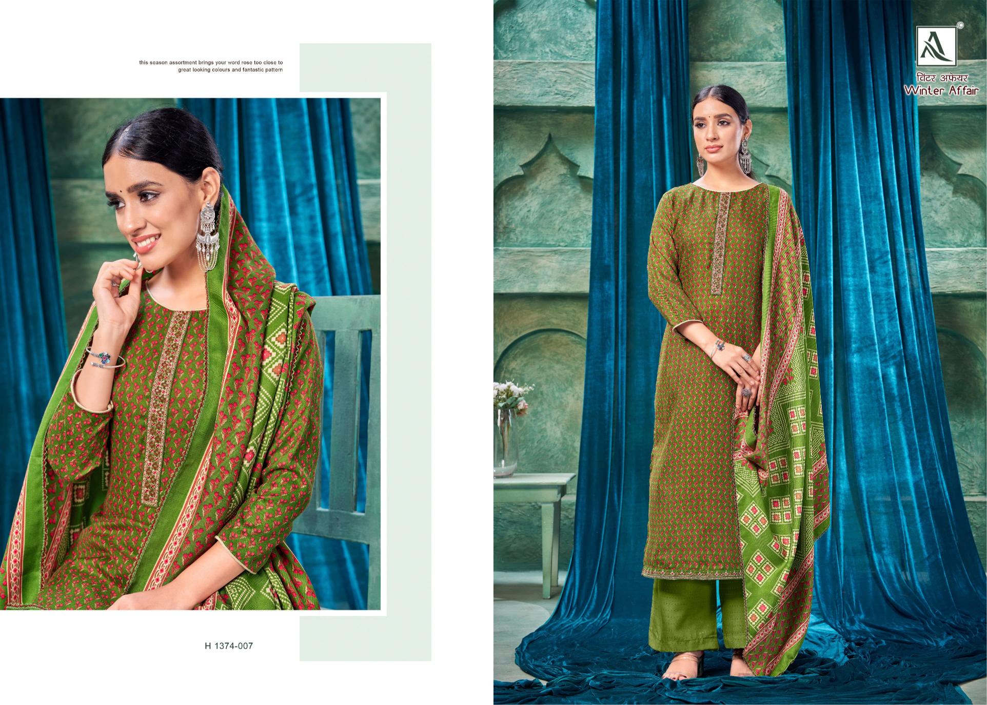 Alok Winter Affair ladies dress materials wholesale bazaar