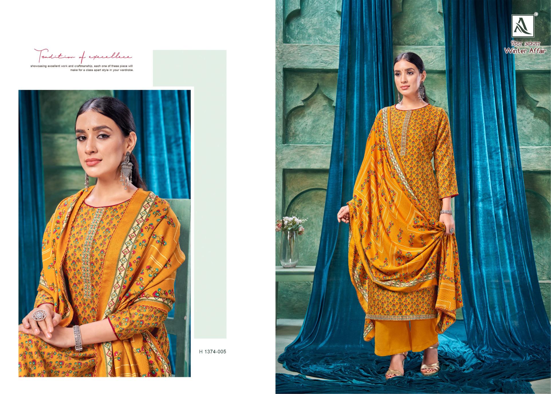 Alok Winter Affair ladies dress materials wholesale bazaar