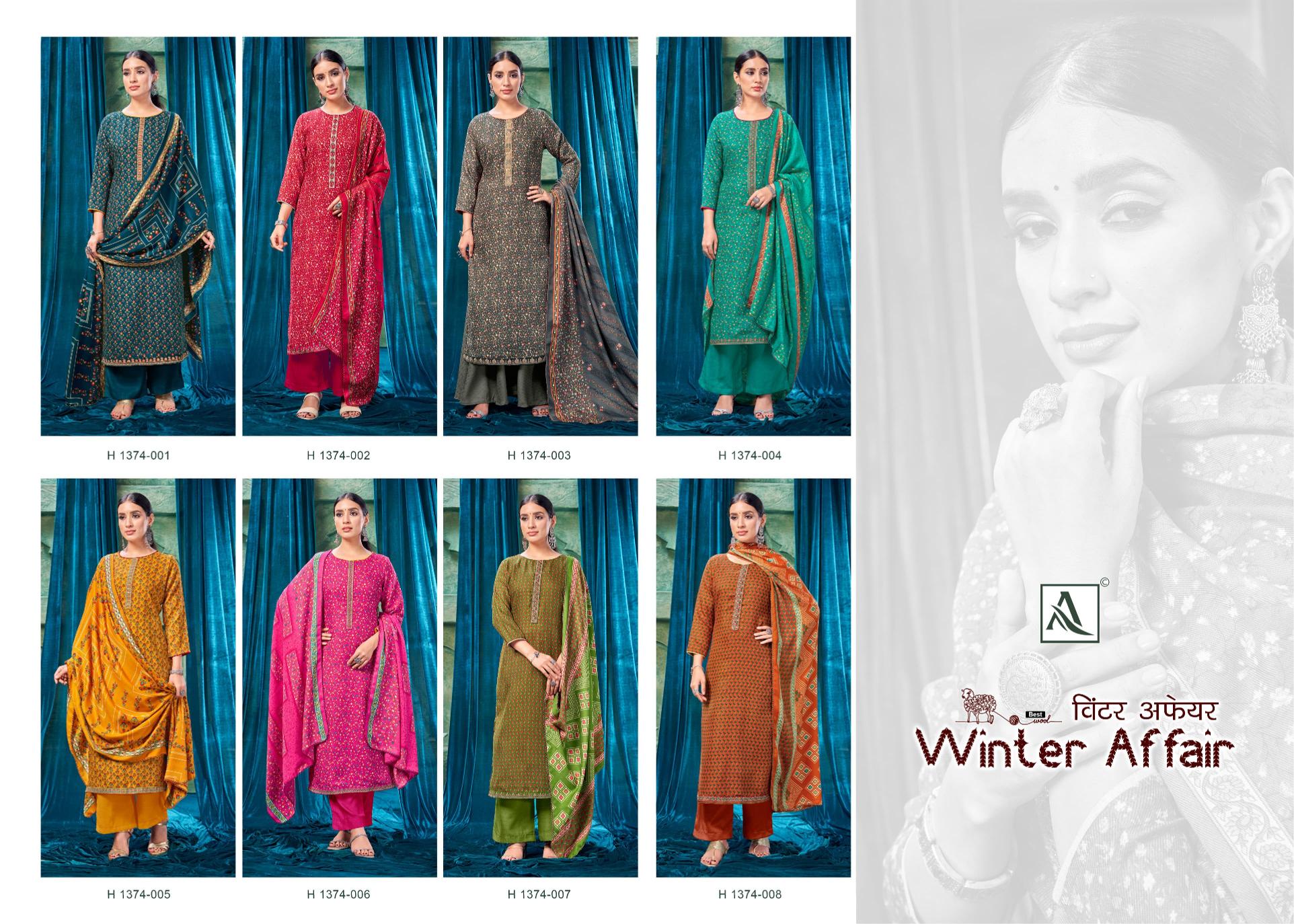 Alok Winter Affair ladies dress materials wholesale bazaar